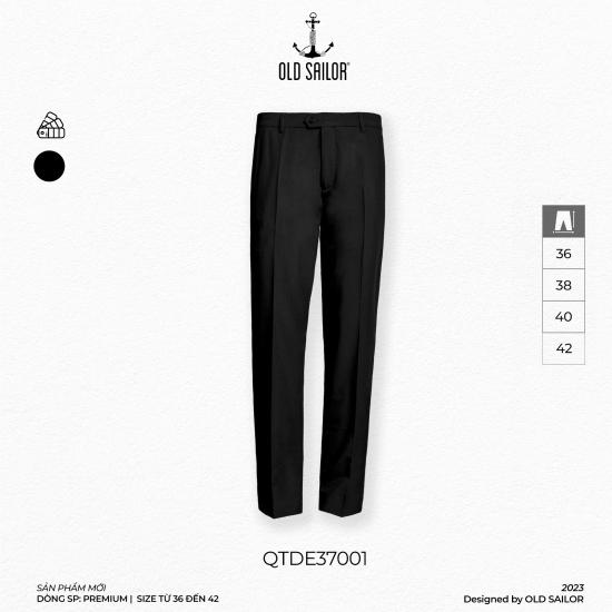 Quần tây nam Old Sailor - OSL TROUSER - Black - QTDE37001 - đen - Big size upto 42