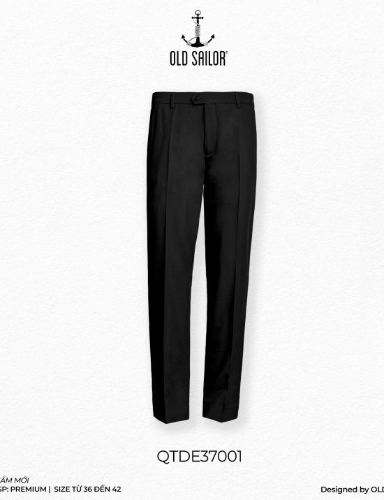 Quần tây nam Old Sailor - OSL TROUSER - Black - QTDE37001 - đen - Big size upto 42