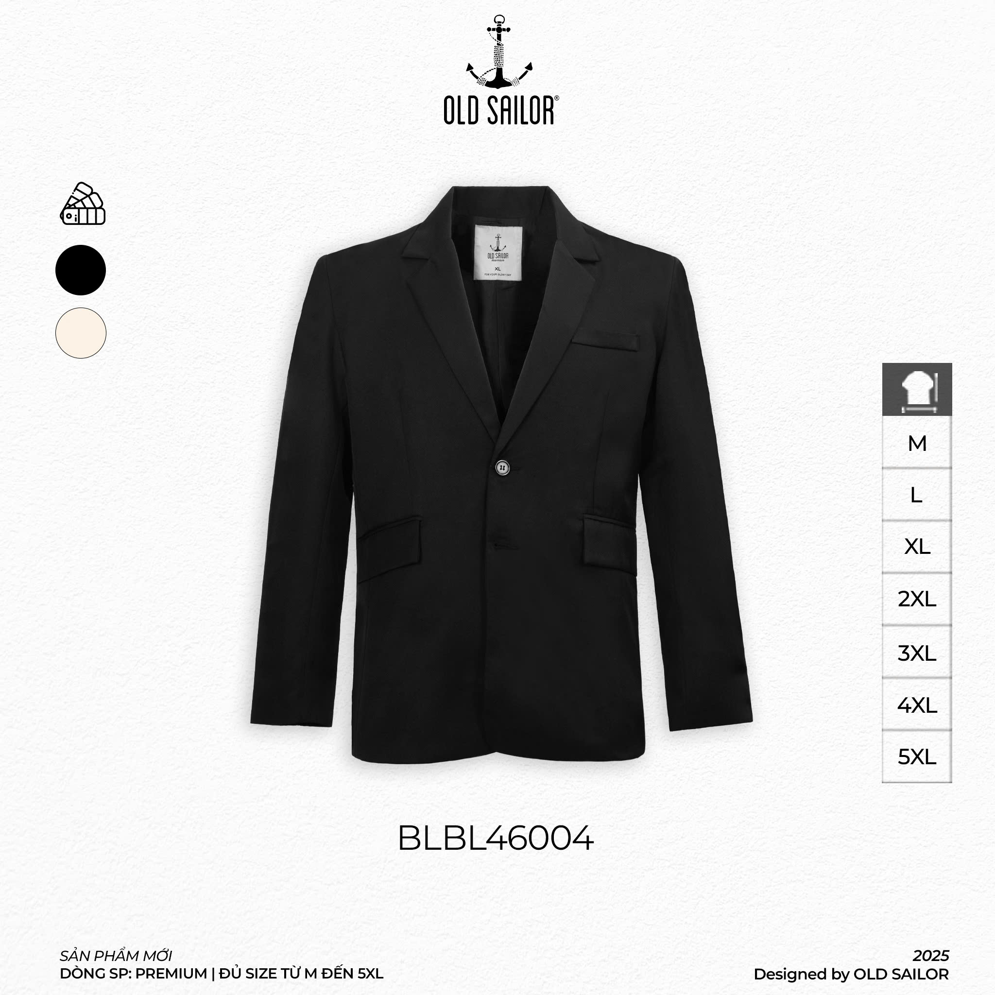 Áo Blazer Casual Old Sailor - BLBL46004 - Big Size Upto 5XL