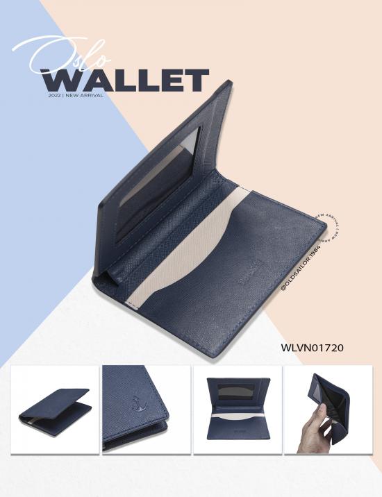 Ví Old Sailor - O.S.L OSLO WALLET - NAVY - WLNV01720 - xanh