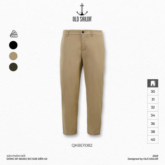 Quần khaki nam basic Old Sailor - O.S.L KAKI BASIC - BEIGE - QKBE11082 - Big Size upto 40