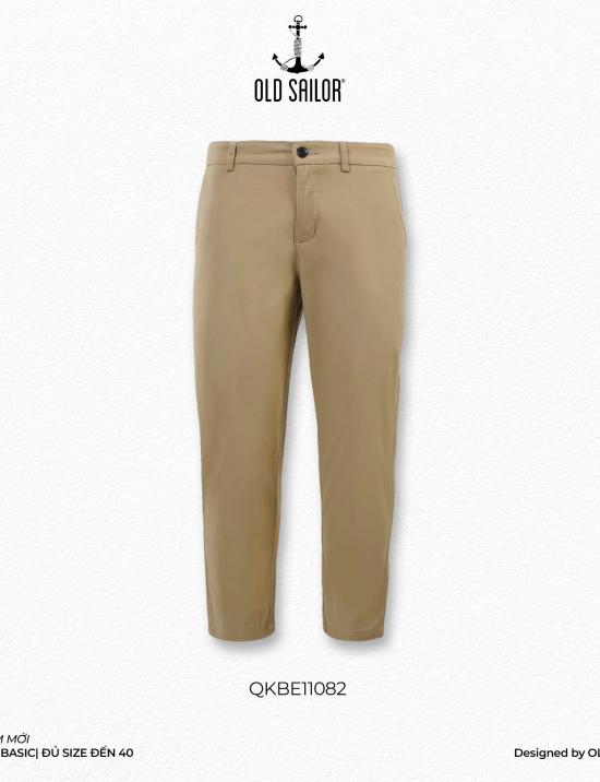 Quần khaki nam basic Old Sailor - O.S.L KAKI BASIC - BEIGE - QKBE11082 - Big Size upto 40