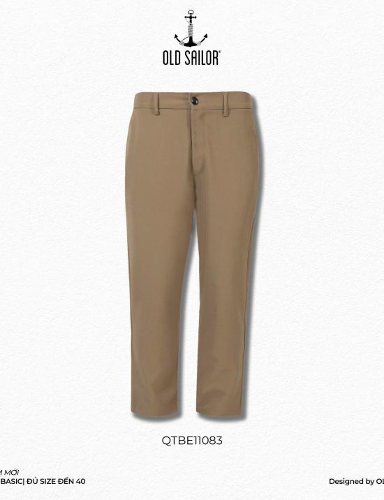 Quần tây lưng thun nam Old Sailor - O.S.L DESIGN TROUSER - BEIGE - QTBE11083 - be - Big size upto 40