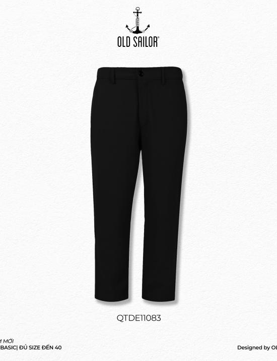 Quần tây lưng thun nam Old Sailor - O.S.L DESIGN TROUSER - BLACK - QTDE11083 - đen - Big size upto 40