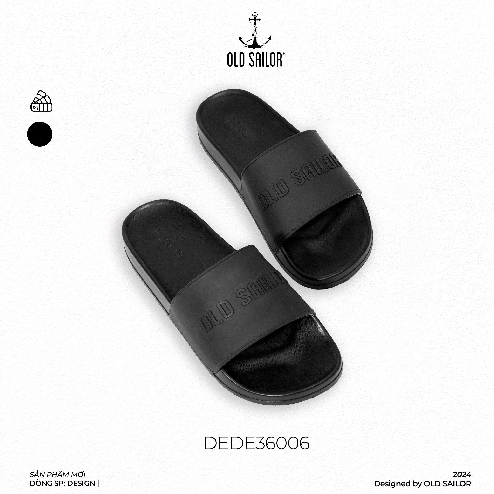 Dép Rubber Slide Old Sailor - DEDE36006 - Big size upto 44