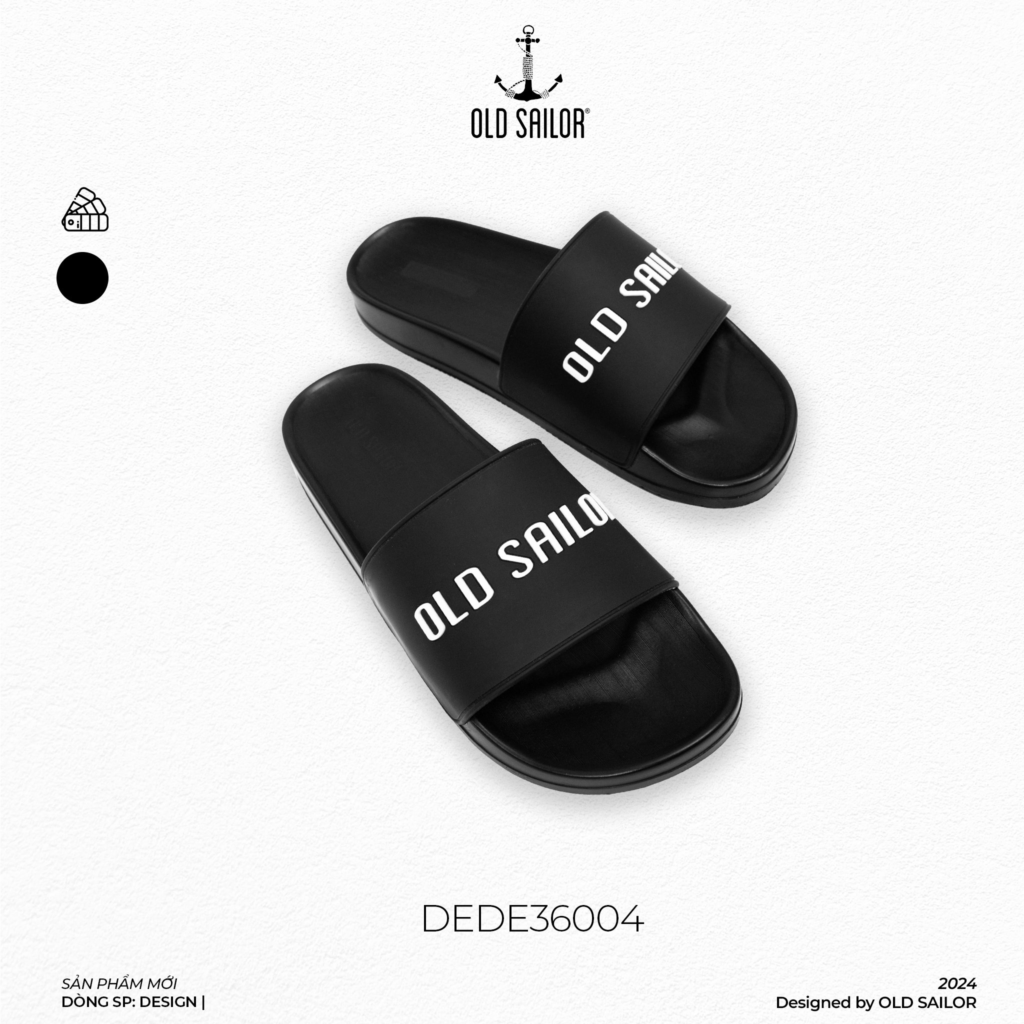 Dép Rubber Slide Old Sailor - DEDE36004 - Big size upto 44