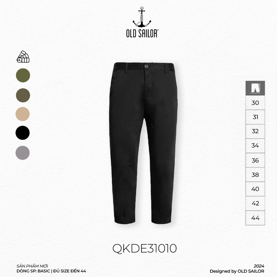 Quần Kaki Form Slim-Fit Old Sailor - QKDE31010 - Big size upto 44