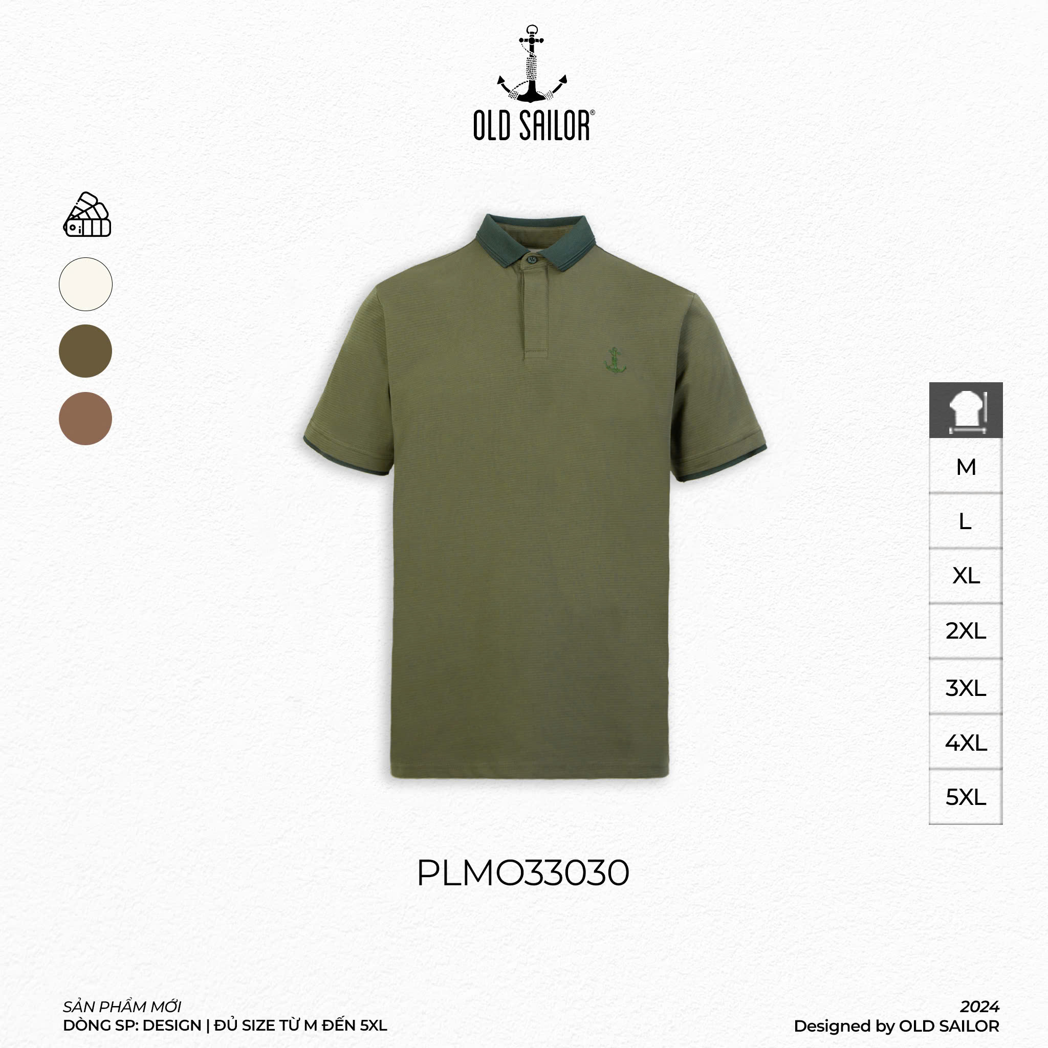 Áo Polo Stairs Old Sailor - PLMO33030 - Big Size Upto 5XL