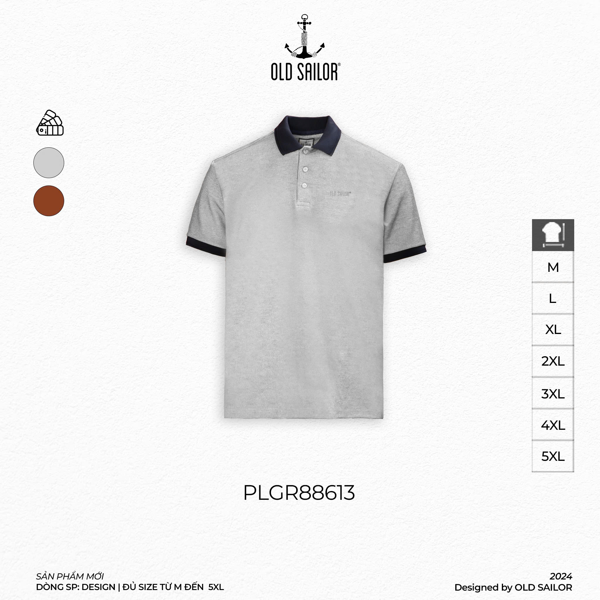 Áo Polo Curly Old Sailor - PLGR88613 - Big Size Upto 5XL